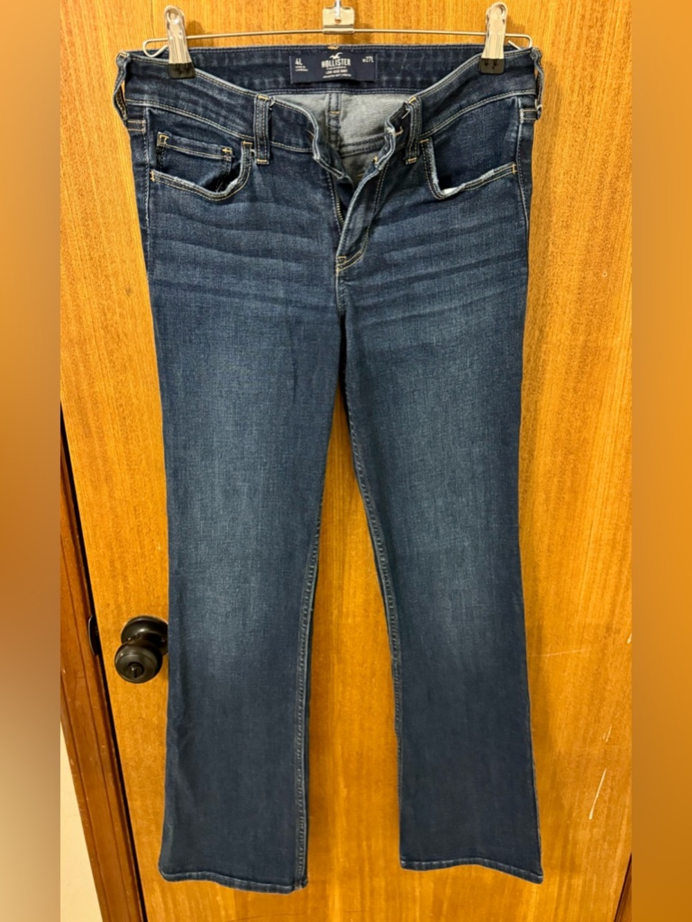 Hollister Women's Dark Blue Boot Cut Jeans 4L - Picture 2 of 4